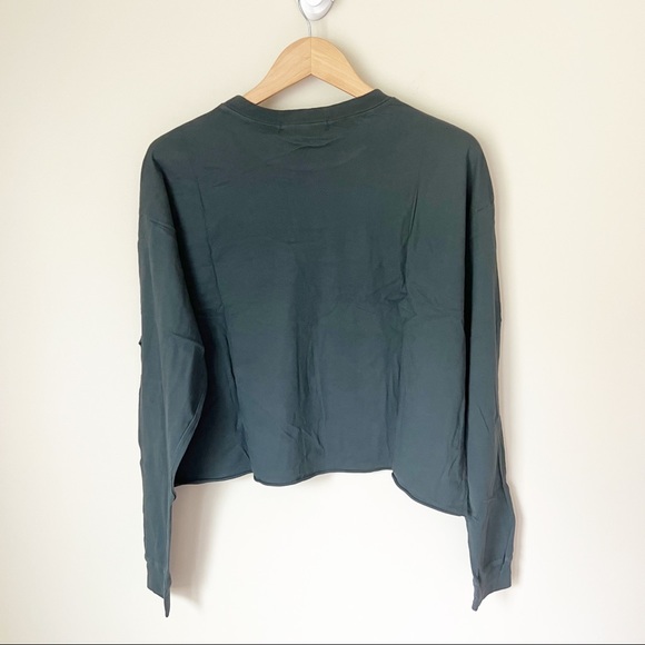 Daydreamer AC/DC Crop Graphic Band Tee Sweatshirt S Vintage Black NWT - Picture 10 of 11